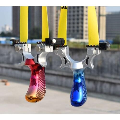 High Quality Shooting Toy Slingshot Professional Outdoor Competitive Catapult with Laser Aiming Shooting Game 2 Colors