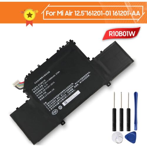 Xiaomi R10B01W Replacement Battery For Xiaomi Mi Air 12.5-inch Laptop 161201-01 161201-AA 4866mAh Original Battery +Tool xiaomi