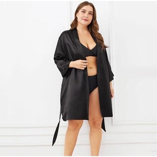 Wedding Pijiama Robes Satin Robe Bride Elegant Sleepwear Sexy Women Dressing Gown Bathrobe Kimono Silk Bath Robe Sleepwear