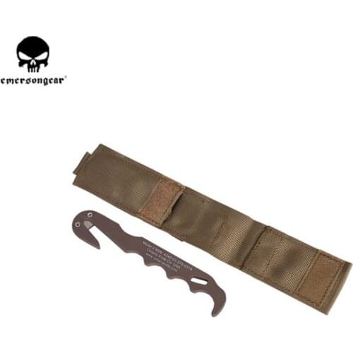 Outdoor multi-purpose tactical life knife military medical rescue hook with nylon sheath