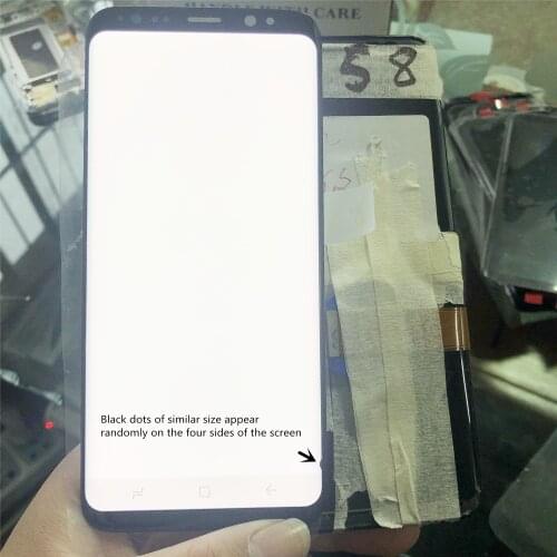 Super Amoled LCD For Samsung Galaxy S8 lcd display for SAMSUNG S8 G950 G950F Display Touch Screen Digitizer with two dead pixel