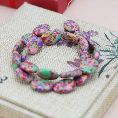 13*18 Accessories Series Stripe Turkey Stone loose beads Bracelets DIY stone Jewelry making design wholesale 15inch Girls Gifts