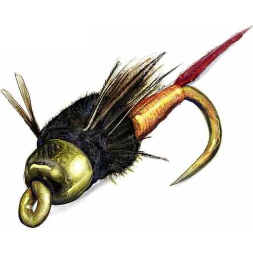 13cm *11cm Personality Copper John Fly Fishing Car Stickers Accessories Motorcycle Cover Scratches Waterproof PVC