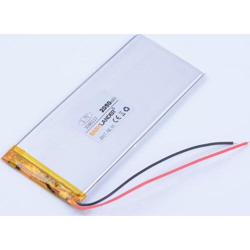 3046113P 3.7V 2050mAh Rechargeable li-Polymer Li-ion Battery For china clone Goophone 5.5 6plus I6 6SPLUS phone 3045113 3046114