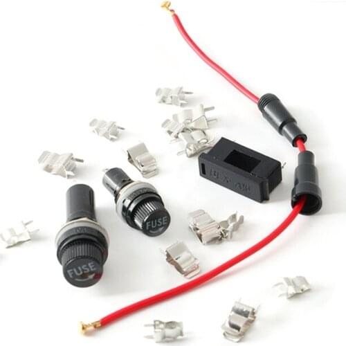 5*20 glass fuse holder 6*30mm with wire and spring BLX-A type FUSE fuse clamp fuse line