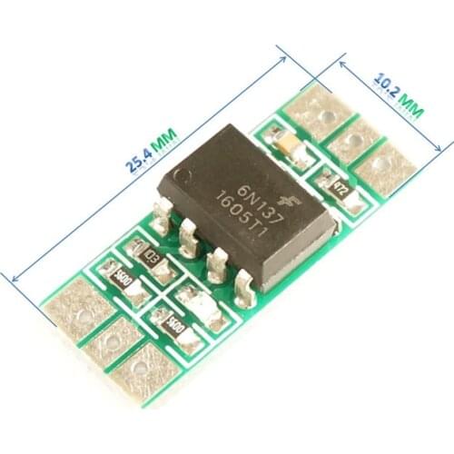 5pcs 6N137 High speed Optocoupler isolation module Signal level conversion 3.3V 5V 12V 24V NPN optocoupler isolation 200KHz