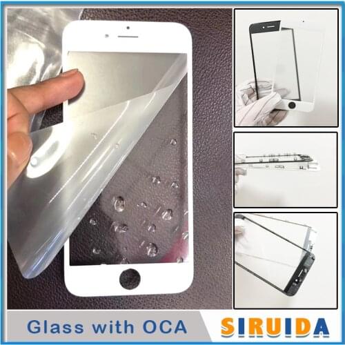 AAA Grade Cold press 3 in 1 Front Screen Glass With Frame OCA Glue For iphone 5 5s 6 6s 7 7g 8 8p Plus XR plus Repairing Replace