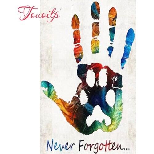 5d full spuare&round diamond painting mosaic"Palm and dog seals"Cross Stitch Kits diamonds embroidery Home decoration Halloween