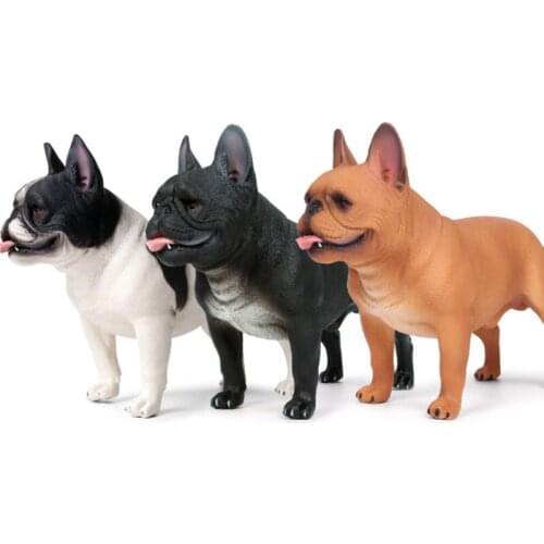 Big Size Bulldog Animal Figure Collectible Toys Dog Animal Action Figures Kids Plastic Cement Toys