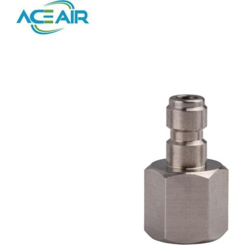High Pressure Quick Couplers Female Plug Stainless Steel 4500psi M10 1/8NPT 1/8BSPP 2pcs/lot