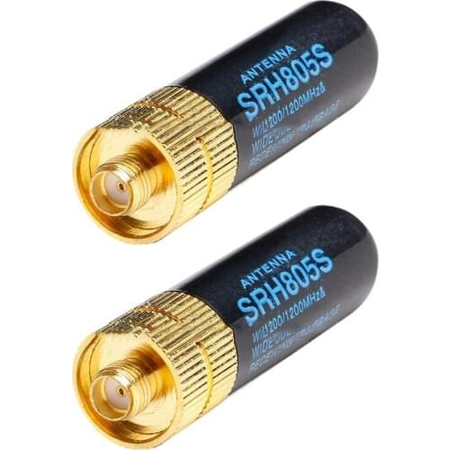 Dual Band UHF+VHF SRH805S SMA Female Antenna for Baofeng Uv-5R BF-888S Uv-82 UV-5RA Uv-5Re TK3107 2107 10W 144/430MHz