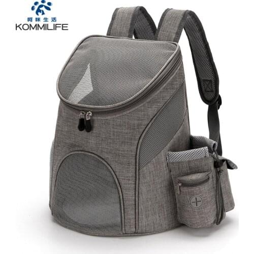 Breathable Pet puppy Cat Backpack High-quality Nylon Cat Dog Carrier Bag Adjustable Shoulder Strap Big Space Pet Travel Backpack