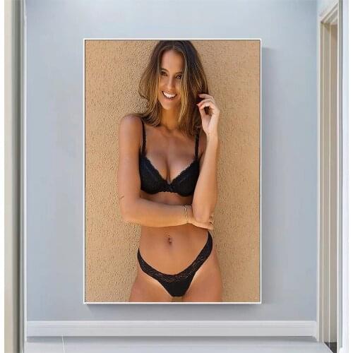 Amanda Riley Ferree Sexy Model Pretty Girl Swimsuit Pose Wall Silk Cloth HD Poster Art Home Decoration Gift