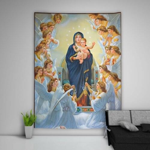Virgin Mary Tapestry Bedroom Home Decoration