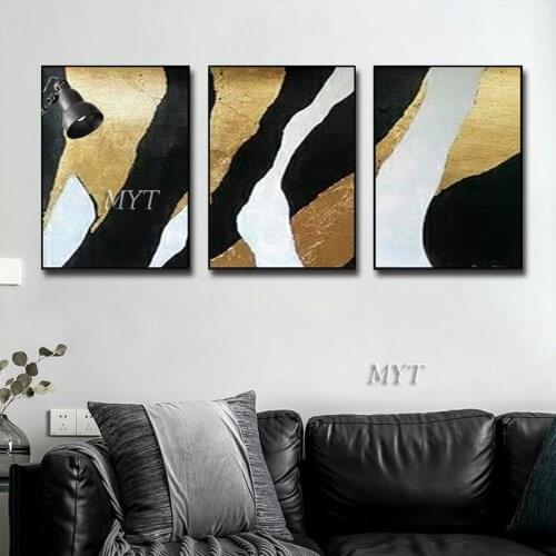 100% Hand Painted Art Painting New Foil Modern Oil Painting On Canvas Home Decor Wall Art Picture For Living Room No Frame