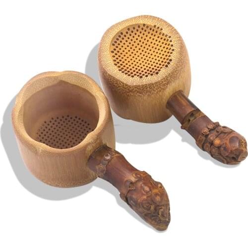 Chinese Zen Bamboo Root Tea Leaking Tea Ceremony Six Gentlemen Tea Strainer Kung Fu Tea Set Accessories Bamboo Handicrafts