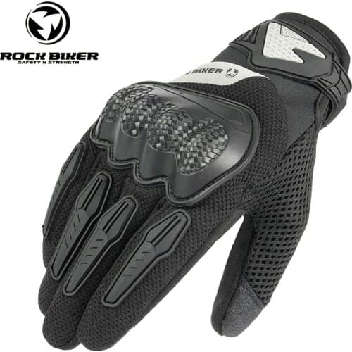 Summer Motorcycle Gloves Touch Screen guantes moto luvas motociclismo Cycling Sports Racing Full Finger Gloves guanti moto black