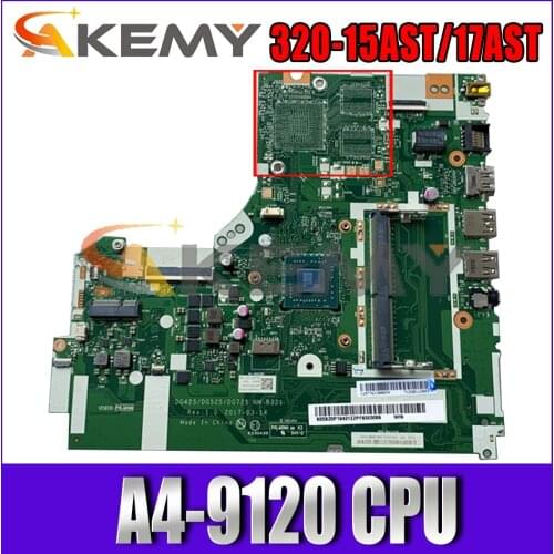 Akemy For Lenovo 320-15AST 320-17AST 330-15AST Laptop Motherboard DG425 DG525 DG725 NM-B321 AMD A4-9120 CPU DDR4 Work