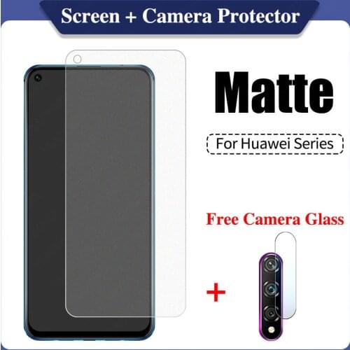 Frosted Matte Screen Protection for Huawei Honor 8a 9a 8x 9x 10 10i Mate 20 Nova 5t P Smart 2019 P20 P30 P40 Lite Pro Glass