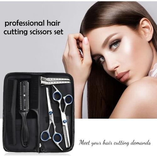 8/9 PCS Professional Hairdressing Scissors Kit Hair Cutting Scissors Hair Scissors Tail Comb Hair Cape Hair Cutter Comb