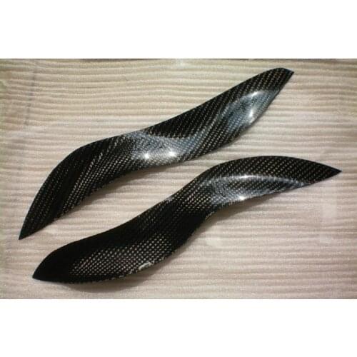 Carbon Fiber Headlight Eyelids Eyebrows for 2003-2006 Smart For2 Fortwo