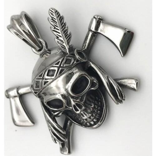 New style men 316 stainless steel pendant Send leather rope necklace 005