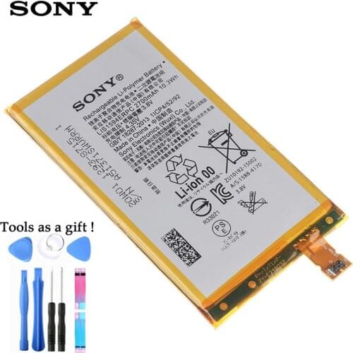Original Replacement Sony Battery For SONY Xperia Z5C Z5 mini E5823 z5 compact LIS1594ERPC Genuine Phone Battery 2700mAh