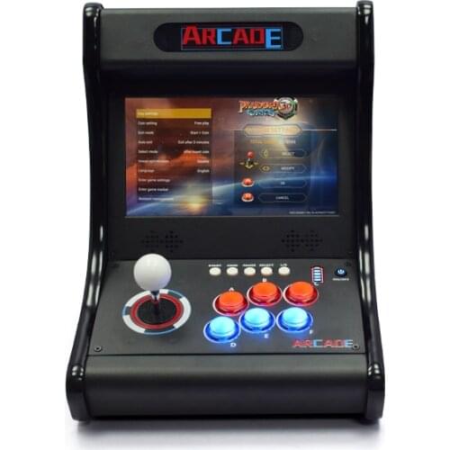 Pandora 3D WiFi 10 " LCD Arcade Bartop Cabinet 8000 Games Led Button Retro Video Arcade Table Machine for Cafe Bar