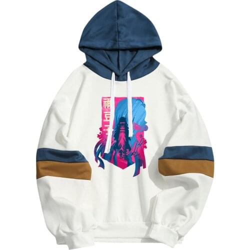 Plus Size Anime Demon Slayer Streetwear Nezuko Juxtaposed Men Women Hoodies Sweatshirt Patchwork Sudaderas Dropship Clothing