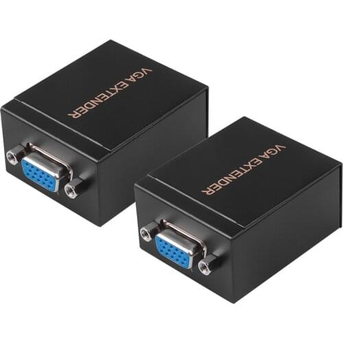 VGA to RJ45 extender repeater Cat5e/6 up to 60M VGA UTP for PC laptop projector