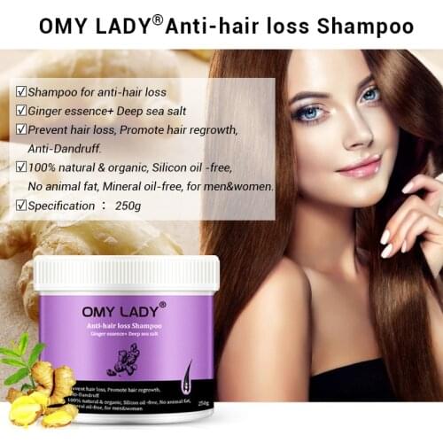 Ginger Anti Hair Loss Shampoo promote hair growth Shampoo Hair Thick Fast Growth Serum Herbal Liquid For Women Men