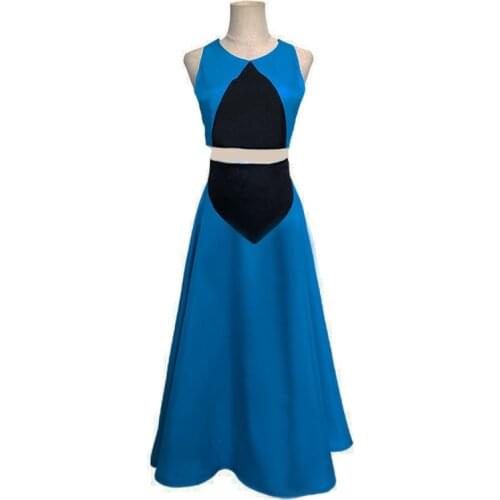 Steven Universe Lapis Lazuli Blue Dress Daily Wear Halloween Cosplay Costume