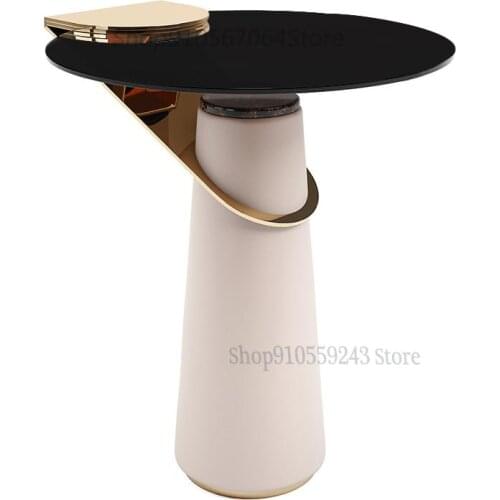 Nordic Simple Small Apartment Creative Sofa Side Table Designer Metal Corner Table Sample Room Personality Coffee Table Coffee T