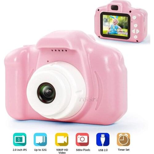 2.0 inch HD Video Camera Kids Digital Vlog Camara Photography Children Best Christmas Gift Mini Camcorder Support Hidden TF Card