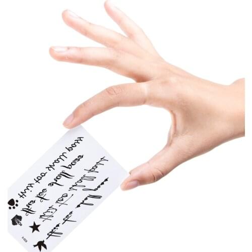 Writing Waterproof Temporary Sticker Water Transfer fake tattoo Beauty Makeup car stickers women sex Body art cheap stuff