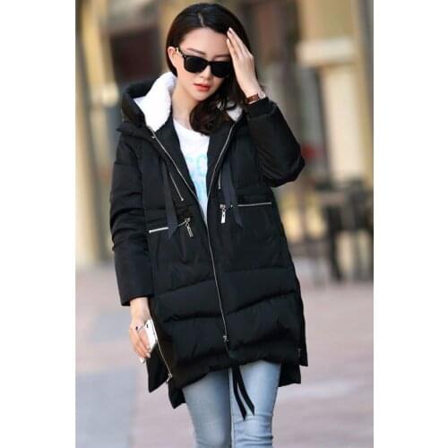 Maternity winter coat Military Long Loose Hooded Fashion Thicken Down Coat for Pregnant Women Pregnancy Coats Outerwear Jackets