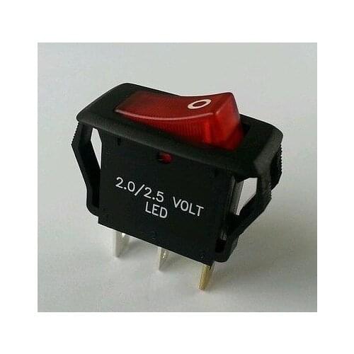 1pc 3Pin Rocker Switch Power Switches 16A 250V 16A 125/250V Position Red Button Mounting