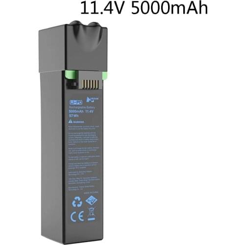11.4V 5000mAh Lithium Battery for Hubsan Zino Pro GPS RC Drone Quadcopter Spare Parts Zino Pro Battery Flight Time 35 Minutes