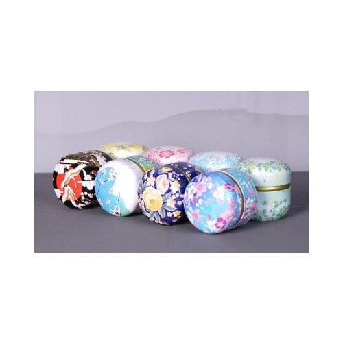 15 Color Mini Tea Box Tinplate Storage Boxes Small Travel Sealed Portable Tea Coffee Container Small Jar Tea Caddy Organizer
