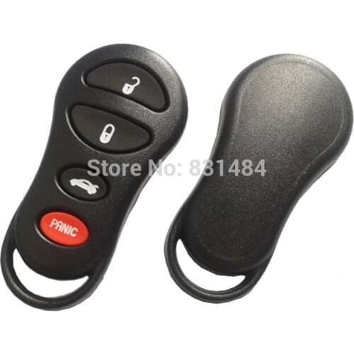 20pcs/lot 3+1 Buttons Replacement Shell Remote auto car Key Housing Case Keyless Entry Fob for Chrysler Dodge