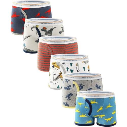 3 Piece Kids Boys Underwear Cartoon Childrens Shorts Panties for Baby Boy Toddler Print Teenagers Cotton Underpants