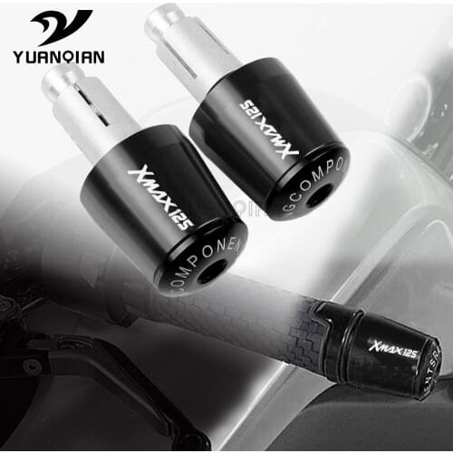 For YAMAHA XMAX125 XMAX 200 250 400 XMAX125/200/250/400 7/8" 22mm Motorcycle Aluminum Handlebar Slider Handle Bar End Grips Cap