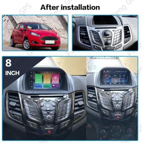 For Ford Fiesta 2013 -2016 Car radio player Android 10 64GB GPS Navigation Multimedia Player Radio