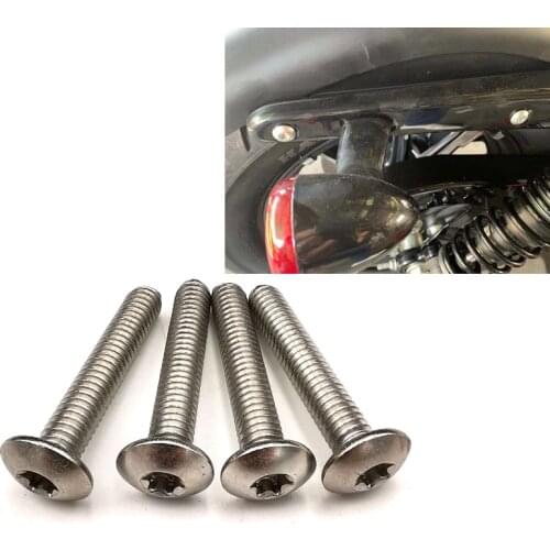 Motorcycle Bolts Screw Rear Fender Bolt For Harley Sportster Iron XL883 XL1200 XL 883 1200 48 72 Seventy Two Forty Eight
