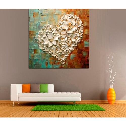 Brave Heart wall art Modern Knife Abstract Oil Painting canvas Painting Decoration Home Wall Art Picture for Living Room Wall