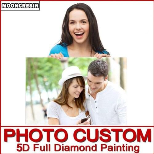 Photo Custom Diamond Painting Full Drill Mosaic Of Rhinestones Customized Diy Diamond Embroidery Cross Stitch Home Decor Gift