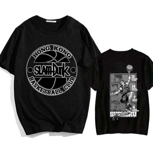 T Shirt Women Men Japanese Anime SLAM DUNK Tshirt Hip Hop Top Tees Casual Summer Short Sleeve Top