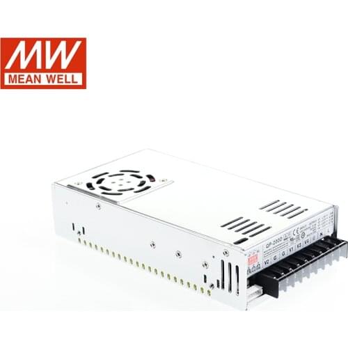 MEAN WELL QP-200 Quad Isolatdc output Switching Power Supply PFC SMPS 220V To 12V AC DC Transformer 5V 12V 24V 200W 5A 10A 15A