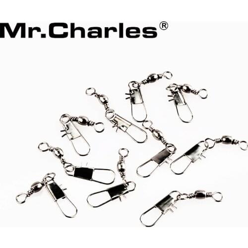 Mr.charles lure connector 4# 5# 6# 7# 8# 9# 10# 12# 50PCS/lot Rollwirbel iron