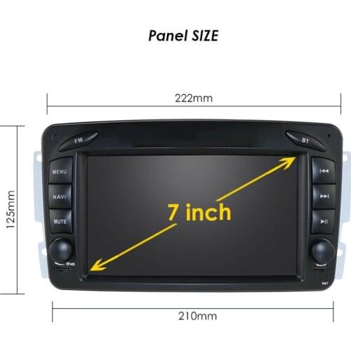 2din Multimedia forMercedes Benz CLK/W209 E-W210 C/W203 SLK/W170 ML/W168 G/W463 Viano/Vito W639 Vaneo wifi bluetooth RDS FM AM